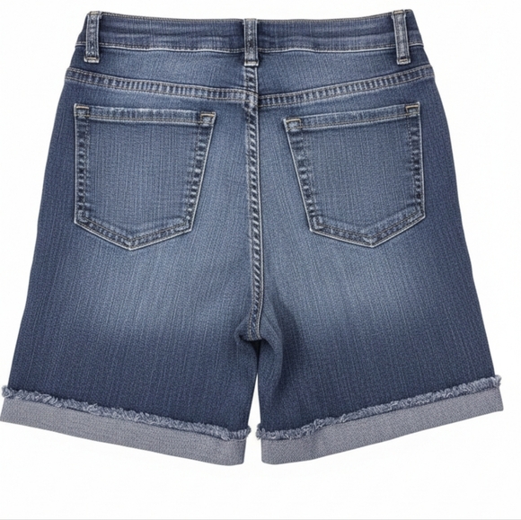 Youth Girls Button Up Denim Shorts Size 10 Midi / NWT / The Children's Place - Picture 2 of 4